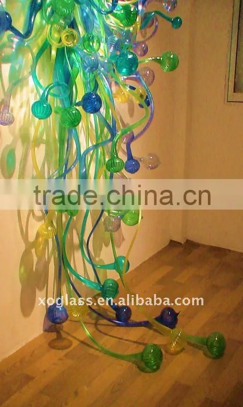art glass wall decoration xo-0886 and hand blown glass wall decoration