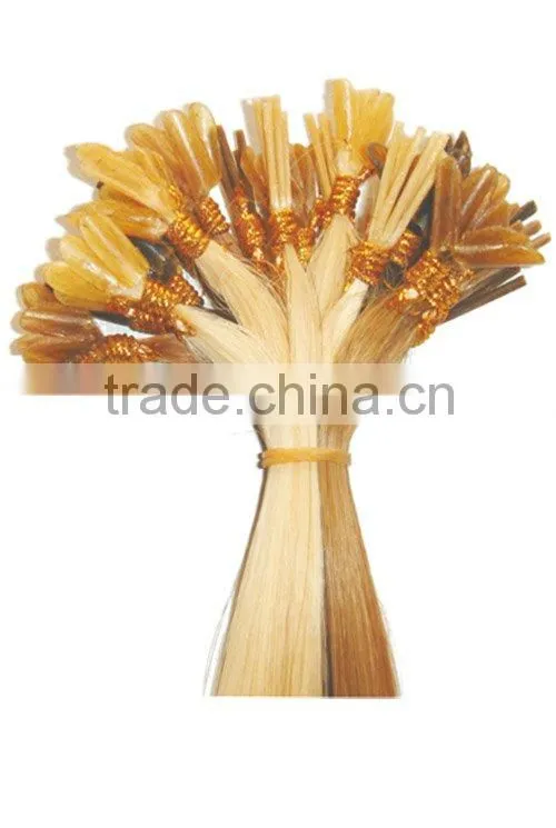 nail-tip human hair extension/nail-tip human hair/hair products/hair extension