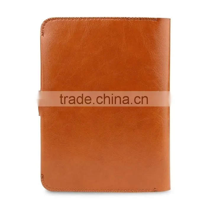 Elegant Protective Soft Leather Passport Cover holder with safe microfiber interior