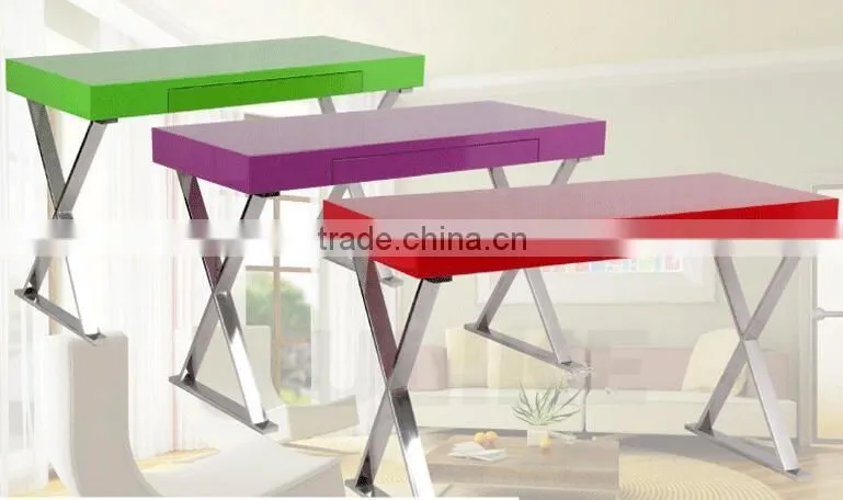 computer desk with drawer green Environmental Protection paint