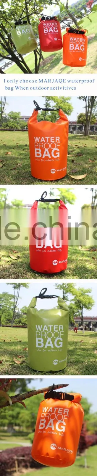 2016 New 250D PVC 2L Ocean Pack Swimming Beach Dry Bag Sports Waterproof Bag