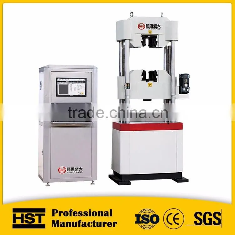 Microcomputer hydraulic universal tensile fasteners testing equipments manufacturer