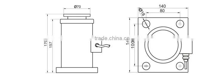 GCS702 Chinese waterproof column load cell