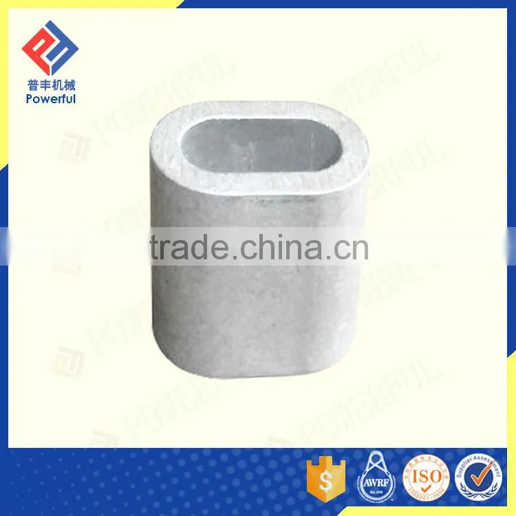 SELF COLOR U.S. TYPE ALUMINIUM HOURGLASS WIRE ROPE FERRULE