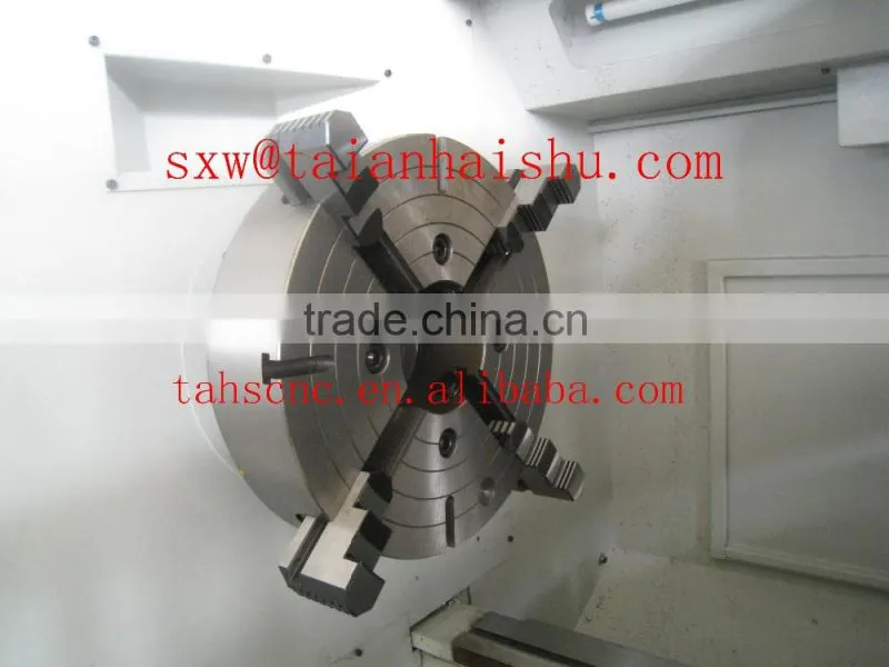 CK6187W wheel hub turning lathe , rim straightening making lathe Quality Assured