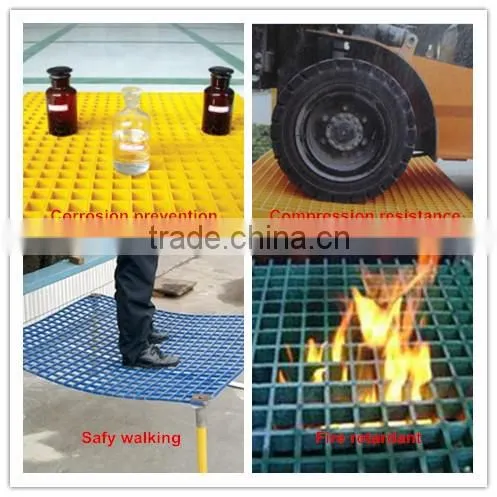 Long service life easy cut Fibreglass grating
