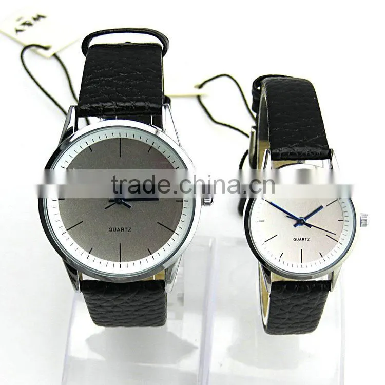 Wholesale New Style Leather Watch Vintage Leather Quartz Couple Wrist Watch Quality