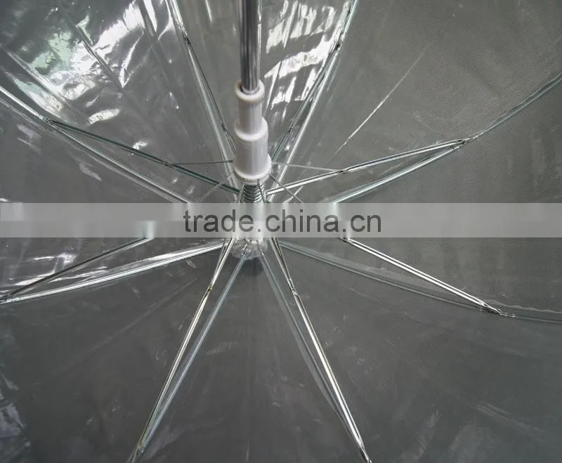 Promotion custom poe umbrella,clear dome shape umbrella