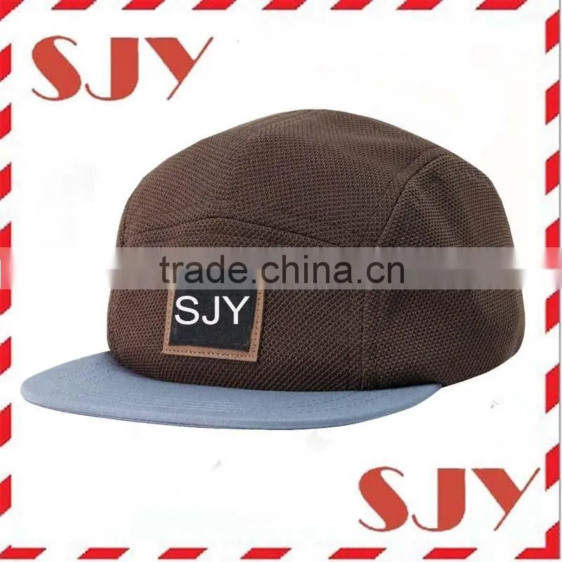 Custom embroidery logo 5 panel hat