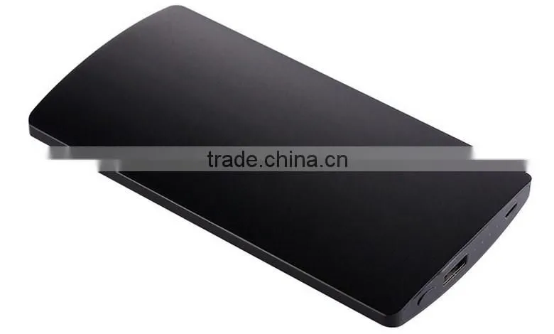 2016 Aluminum Comfortable Handle Excellent Design 6000mAh Power Bank Housing