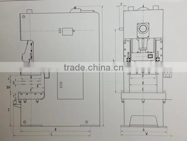 JF21 series C type High Performance Press Machine with Fixed Bed