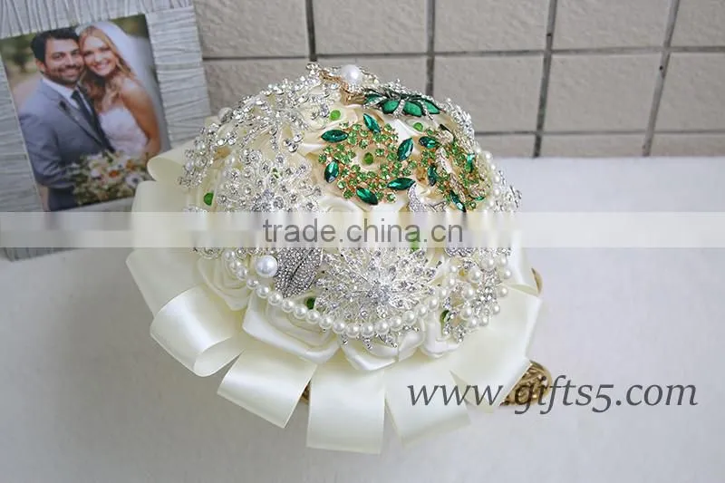 Elegant crystal wedding Bridal bouquet