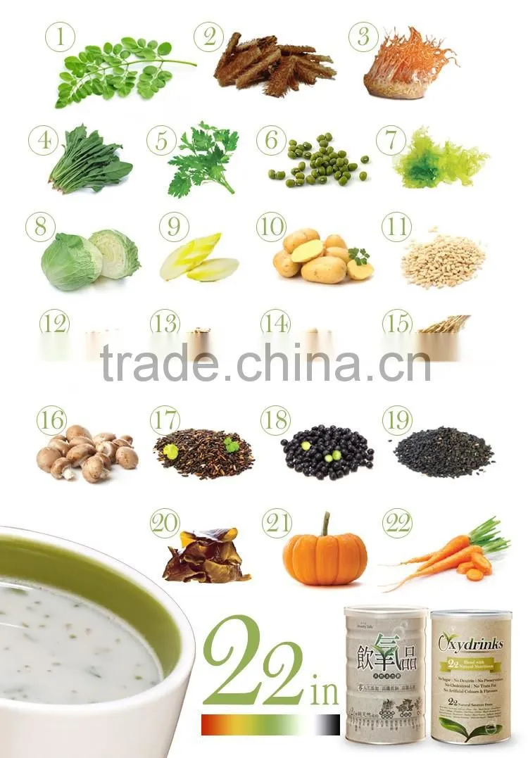 The Best Tasting No Maltodextrin Zero cholesterol Moringa oleifera Strong and handsome energy powder
