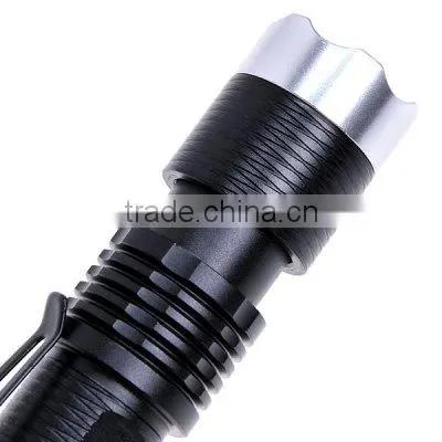 aluminum rechargeable portable emergency led flashlight