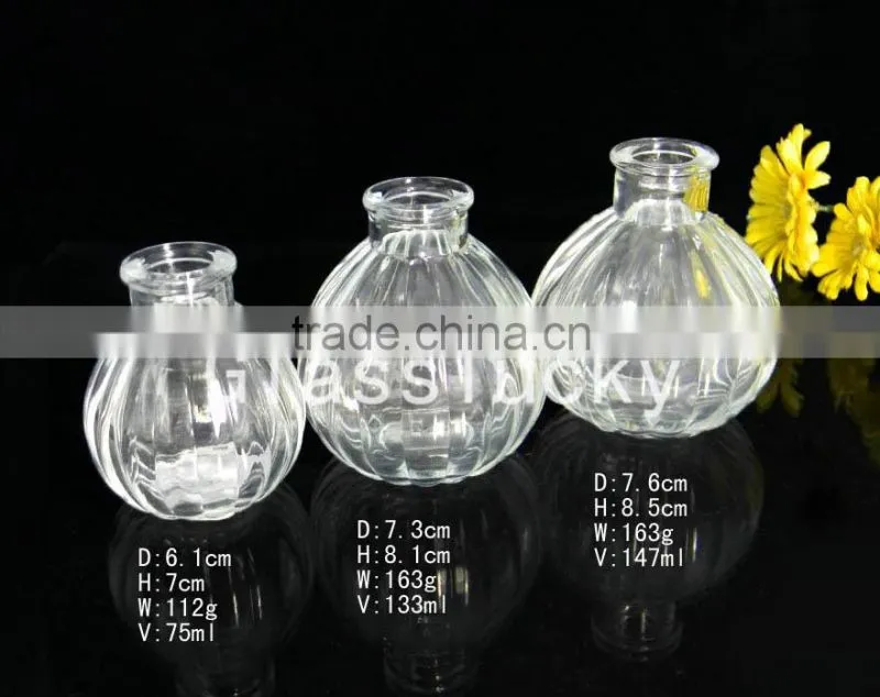 2016 hot sale DF0035 wholesale crystal decorative fragrance reed diffuser and rattan reed flower diffuser