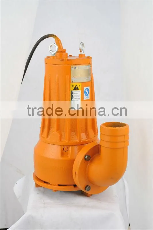 electric power WQK standard submersible sewage cutting pump