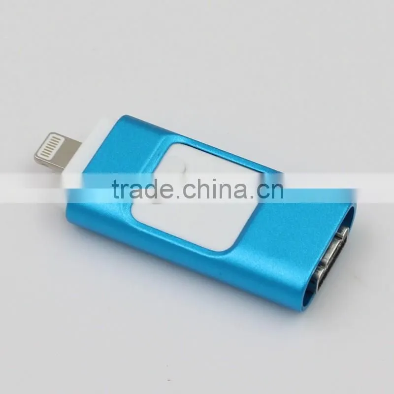 3in1 MicroDrive 64gb Mini Usb Metal Pen Drive OTG for USB Flash Drive