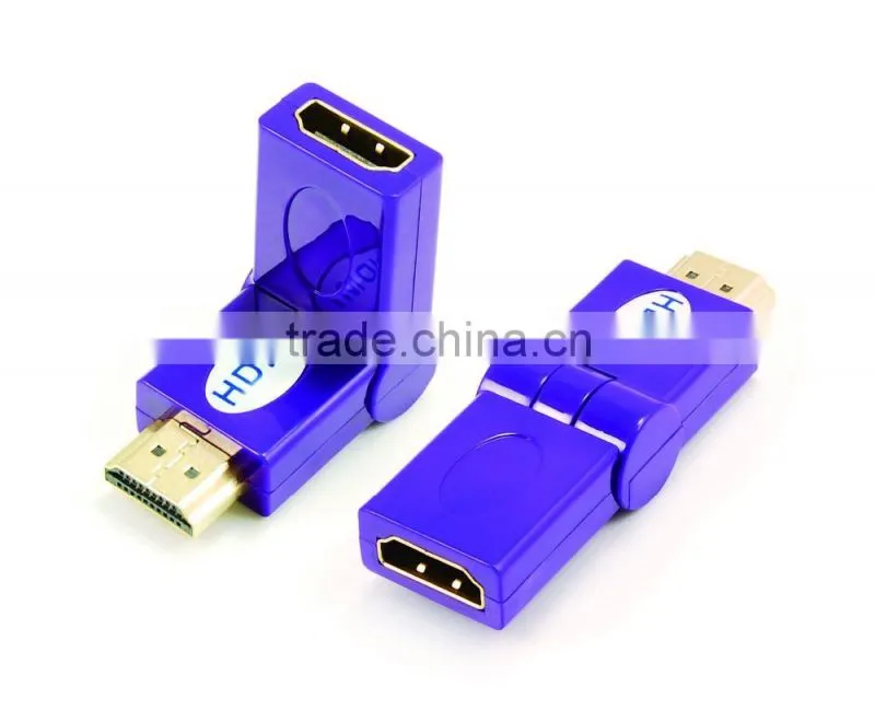 HDMI male to female adapter rotating 180 degree