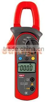 Digital Clamp Multimeter, AC/DC/Resistance/Capacitance/Frequency/Temperature Meter, True RMS, 600A, UT204A
