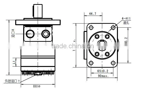 BYM gerotor hydraulic motors