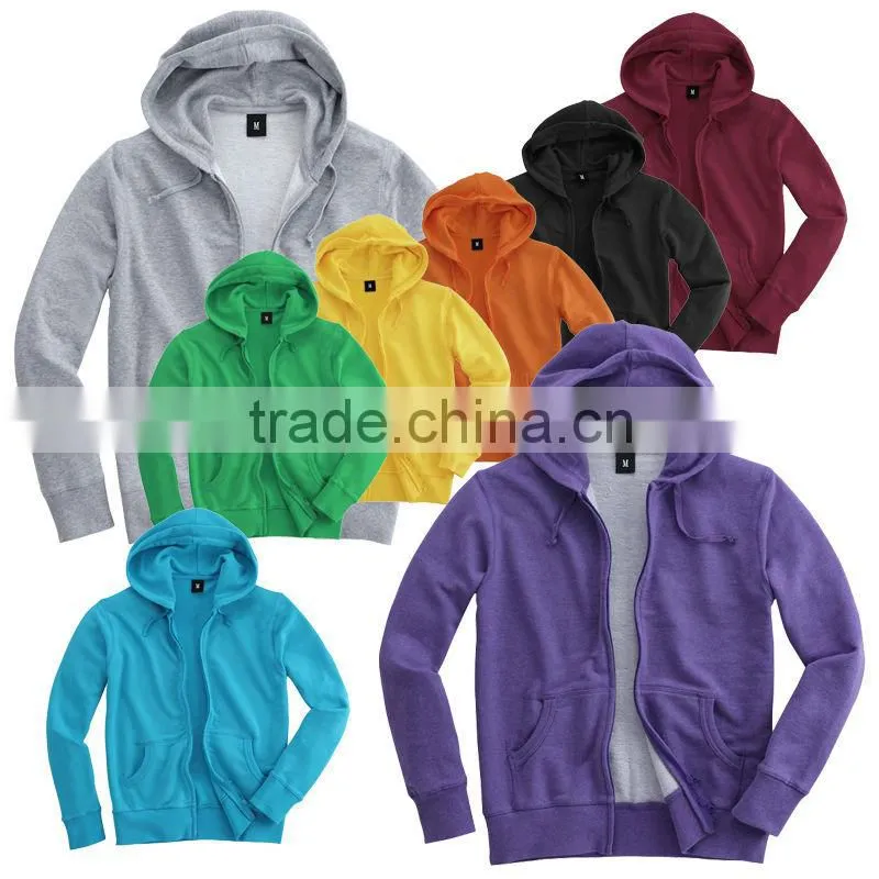 Mens Full Zipped and Hooded Sweatshirt Zip Hoodie