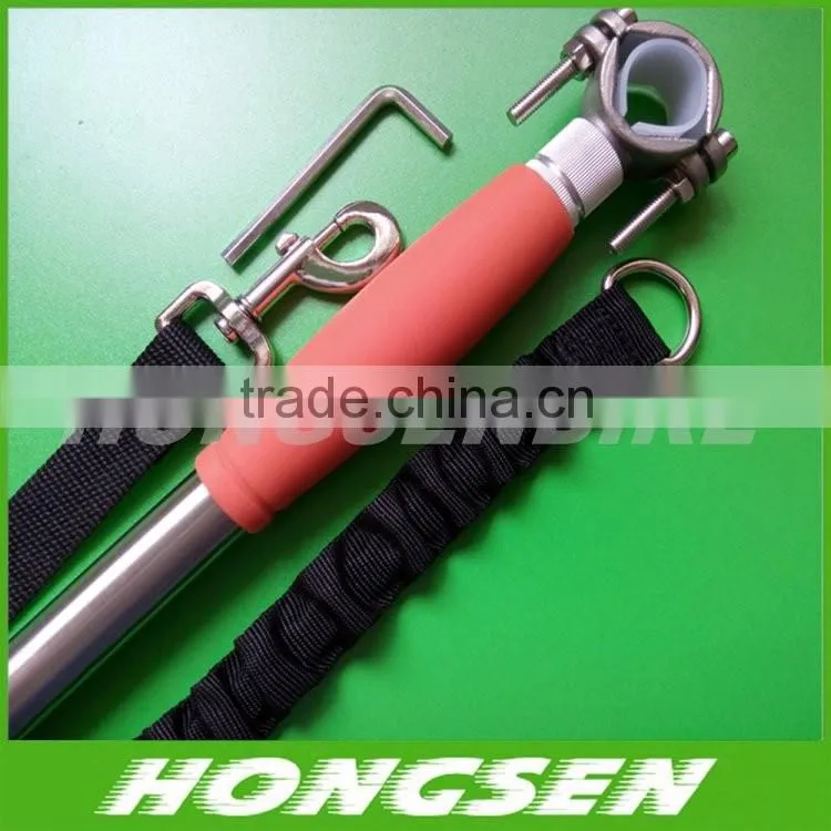 made in china strainless steel handle retractable dog leashes