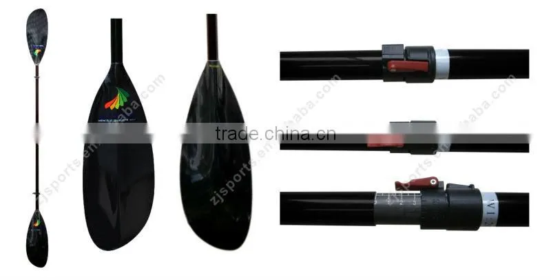 Carbon fiber fiberglass blade sea kayak paddle