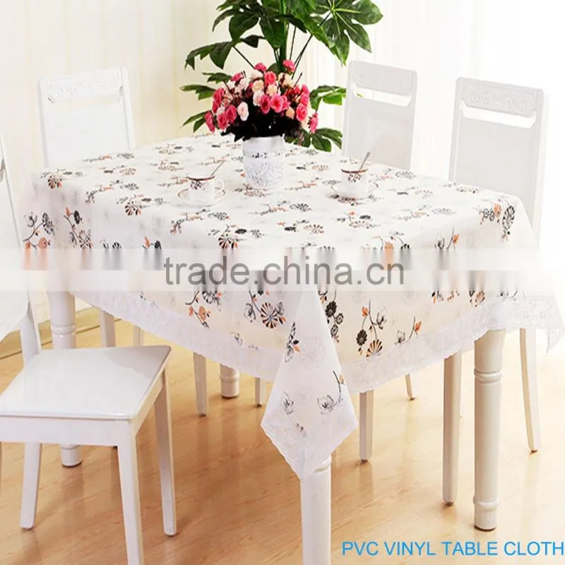 Transparent plastic table cloth PVC/PE/PEVA waterproof Table cloth