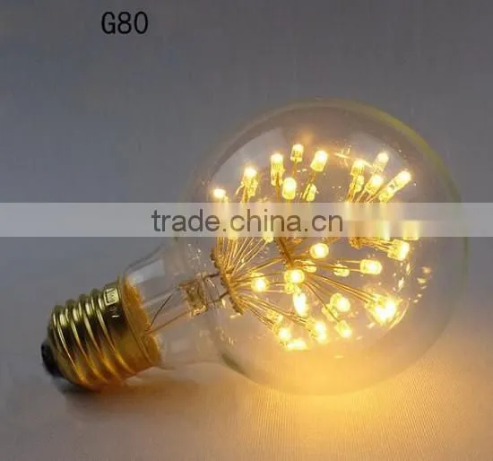 Vintage Fireworks LED Star Light Edison Bulb Style Lamp Home Decorative