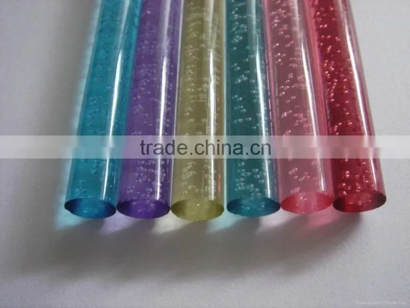 Customed Transparent Clear Acrylic Rod,Colored Acrylic Rod,Cast Acrylic Tube For Decoration