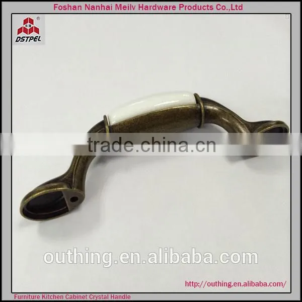 hot sale kitchen cabinet ceramic zinc alloy handles