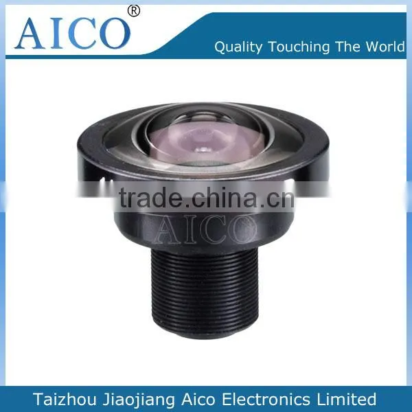 cn aico hot sale fixed iris 1.37mm 1/2.5 inch f2.0 m12 fisheye 360 degree camera lens