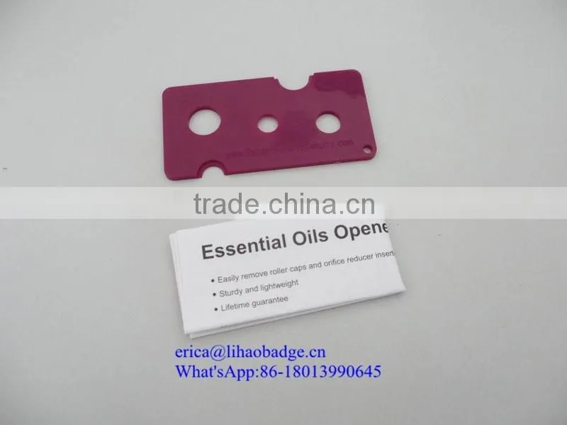 Top quality Cheapest rectangle shaped bottle opener for essential oil