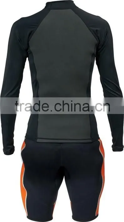 Men's mesh skin rash guard lycra swimming suit L-02