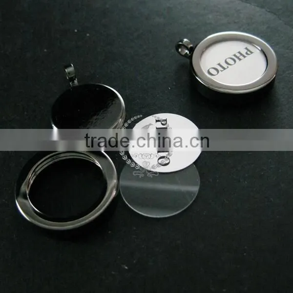 14mm round bezel base tray setting gun black plated brass photo frame brass custom pendant charm locket DIY blanks 1830065