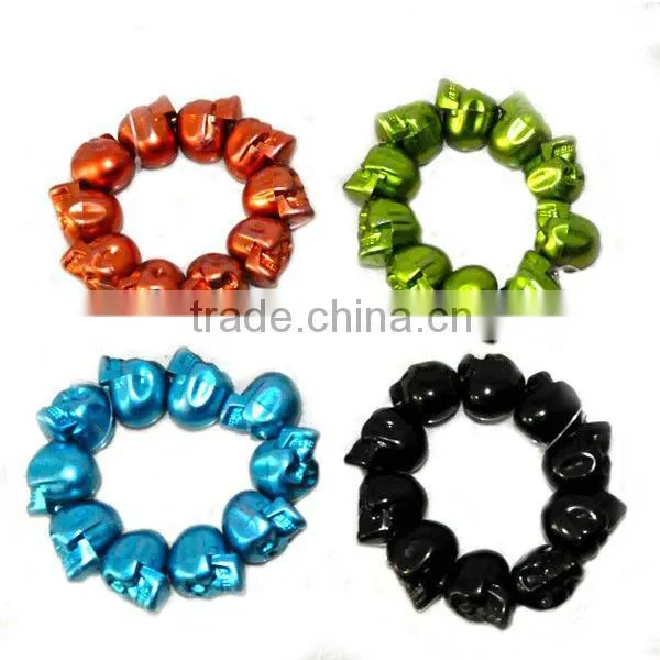 PLASTIC SKULL BRACELET FOR CARNIVAL PARTY DECORATION