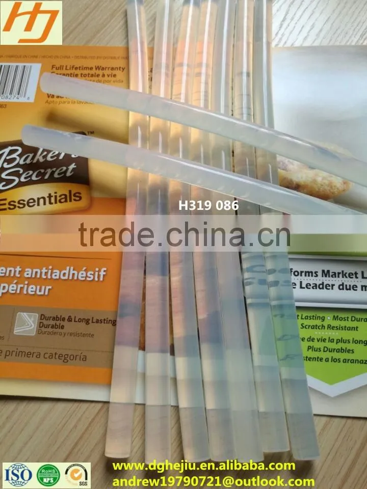 Ethylene Vinyl Acetate white transparent hot melt adhesive glue stick for cloth&electronic toys and metal devices