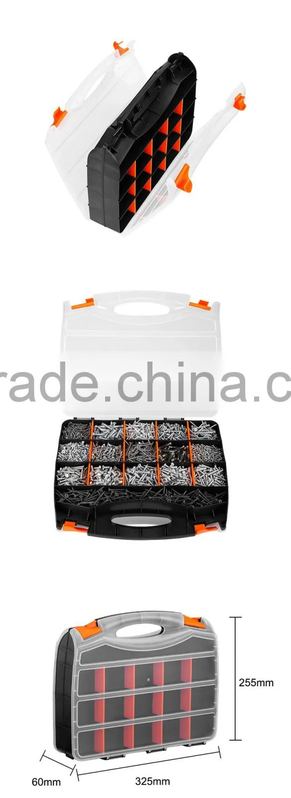 Well protect inside from dust custom plastic folding storage box