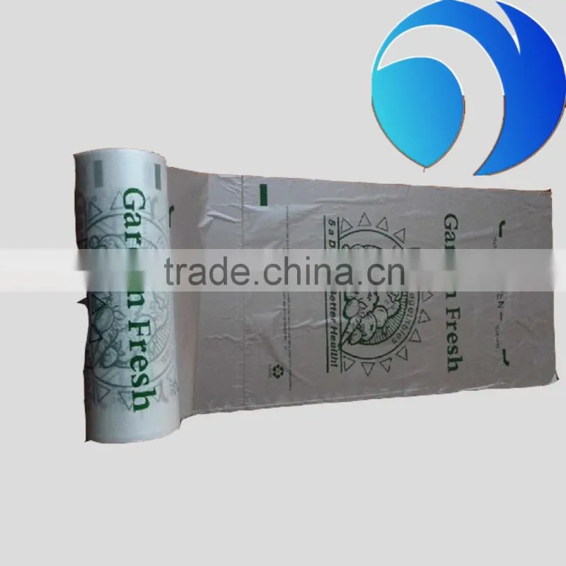 factory price China supplier wholesale high quality supermarket LDPE plastic packing bag roll for vegetables and fruits