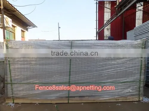 RAL6005 powder coated 5mm wire welded 4 bending mesh panels 2.5x1.63m 50x200mm aperture sqaure post fencing