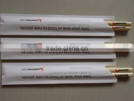 paper wrapped disposable single bamboo chopsticks