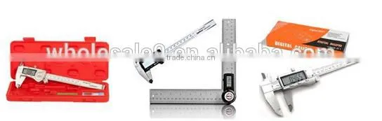 Digital Caliper, Water Resistant, Fractions, 6"/150mm, Durable Stainless Steel
