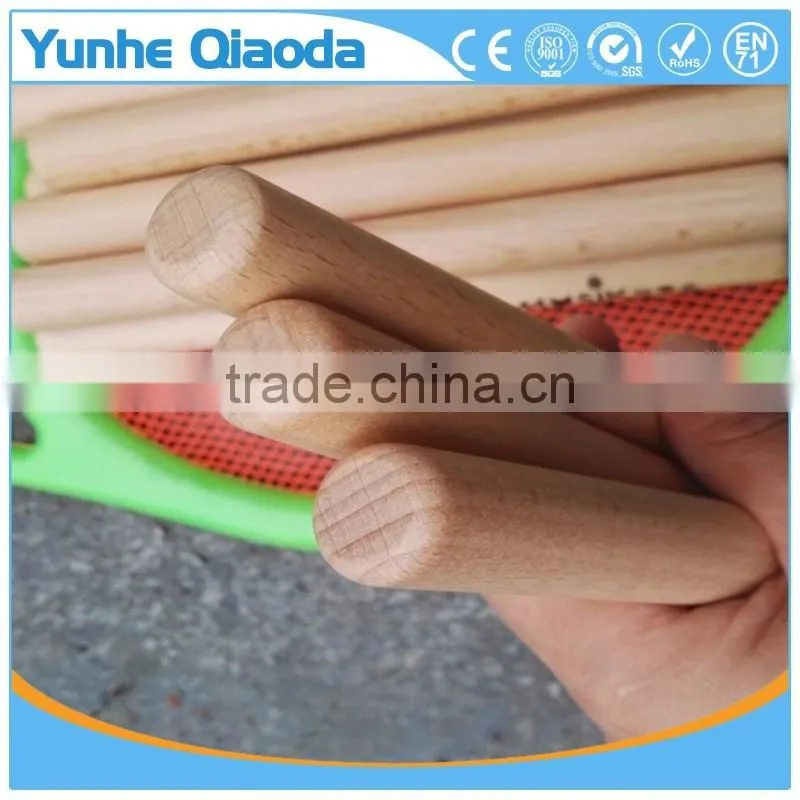 Custom wooden toy musical instrument knock bar Rhythm bar for drums