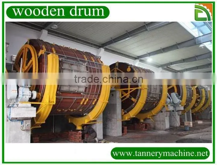 export tannery leather dyeing wooden drum