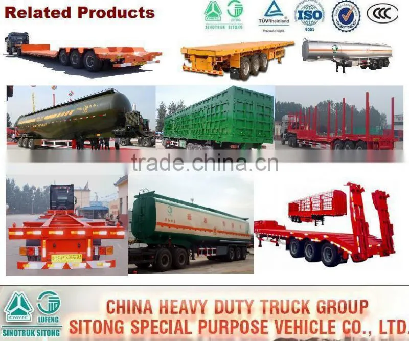 Best selling 3 axle wood transportation truck price for slaes with CCC ISO SGS TUV
