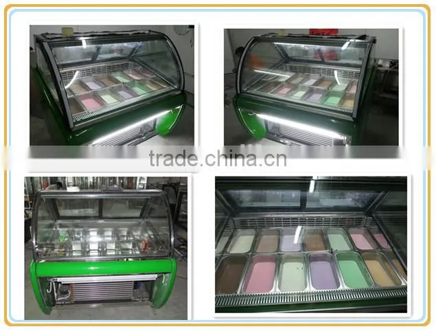 Stainless steel Ice cream display showcase CB-1200(0086-13580546328)