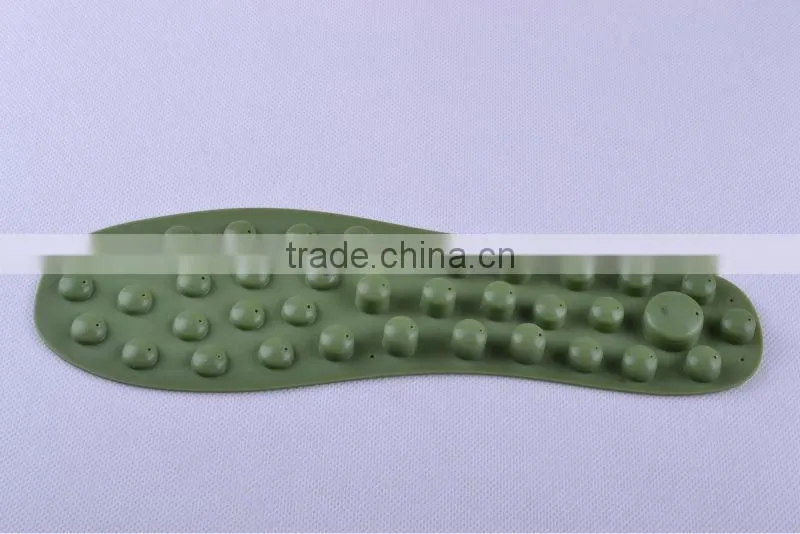 Healthy portable & reuseable soft massage silicone insoles silicone gel shoes pad
