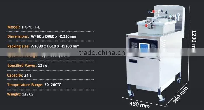 Restaurant Stainless steel broasted chicken machine