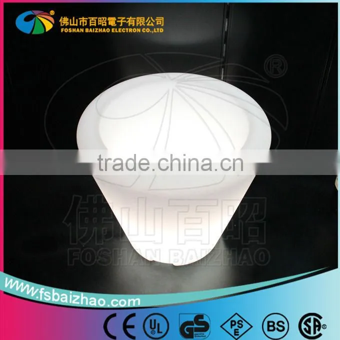 lighting flower pot/light up planter/rechargeable LED bucket