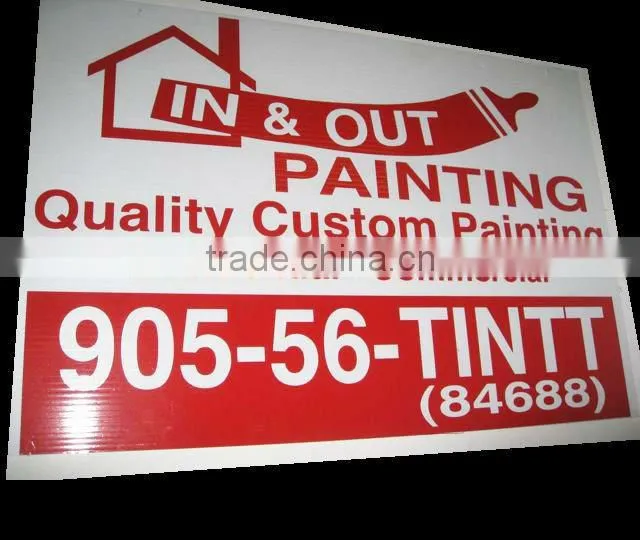 corflute outdoor advertising board